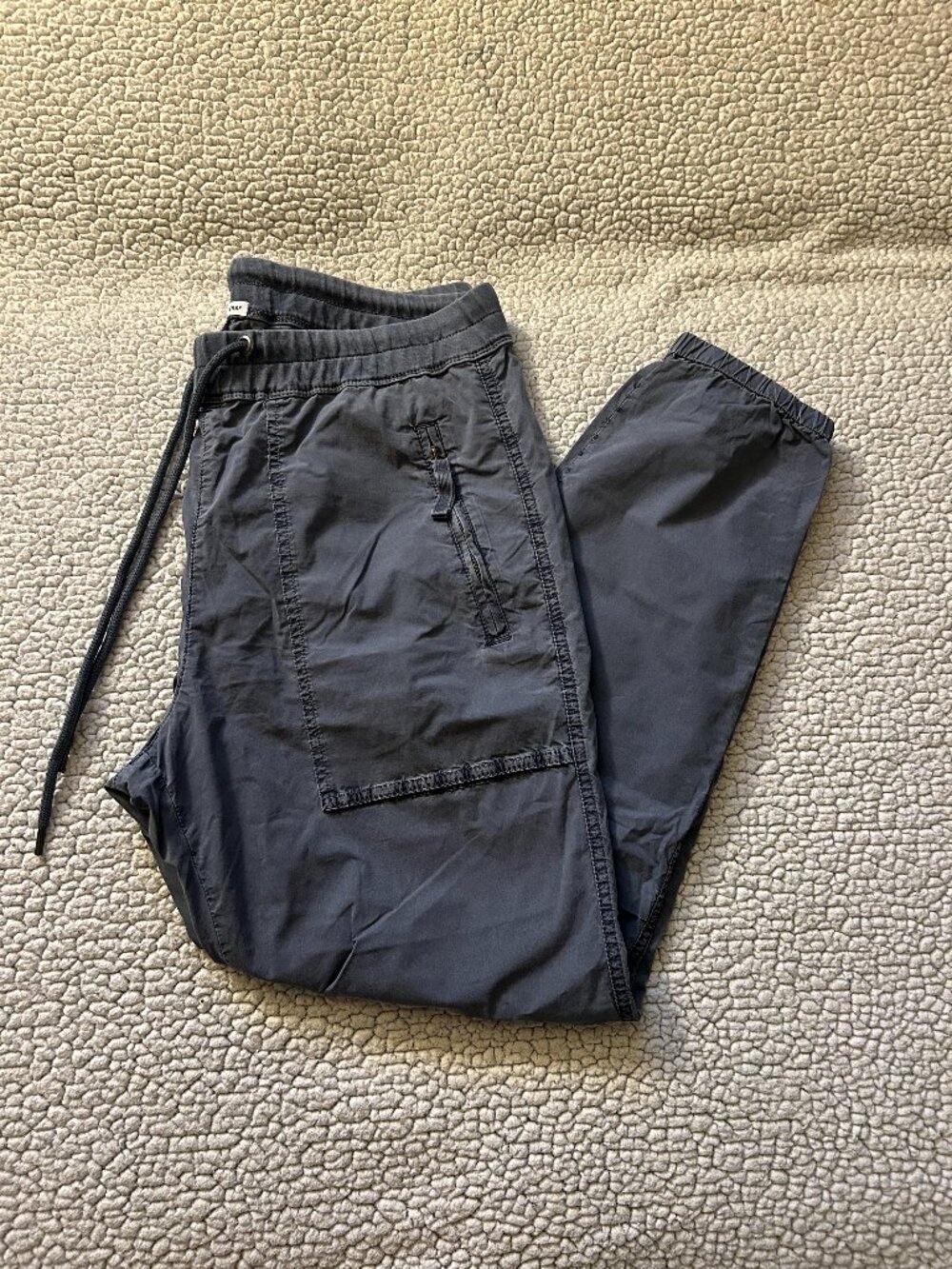 James Perse -- blue/grey joggers, multiple pockets